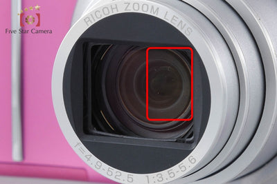 [Used] RICOH CX4 Purple Pink Compact Digital Camera, Low Shutter Count