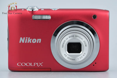 [Used] Nikon COOLPIX A100 Red Compact Digital Camera with Original Box