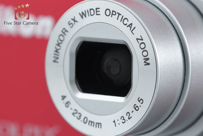 [Used] Nikon COOLPIX A100 Red Compact Digital Camera with Original Box