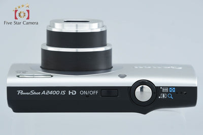 【中古】Canon キヤノン PowerShot A2400 IS シルバー コンパクトデジタルカメラ