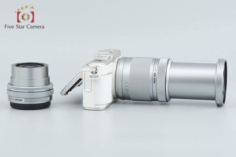 中古】OLYMPUS オリンパス PEN E-PL9 ホワイト EZ ダブルズームキット