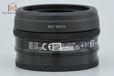 [Used] Sony E 20mm f/2.8 SEL20F28