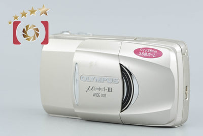 【中古】OLYMPUS オリンパス μ[mju:]-III WIDE 100 コンパクトフィルムカメラ