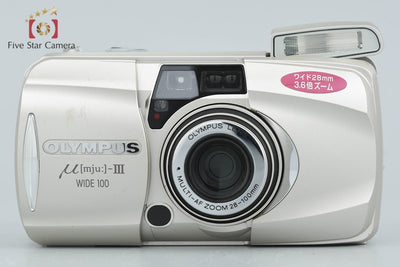 【中古】OLYMPUS オリンパス μ[mju:]-III WIDE 100 コンパクトフィルムカメラ