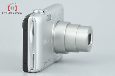 [Used] Nikon COOLPIX S3300 Crystal Silver Compact Digital Camera with Original Box