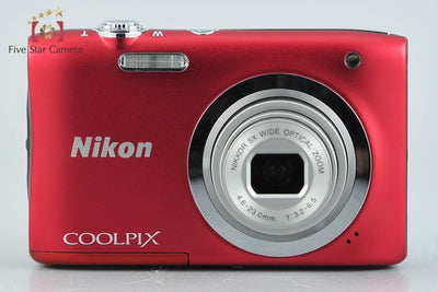 [Used] Nikon COOLPIX A100 Red Compact Digital Camera with Original Box