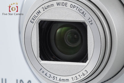 [Used] Casio EXILIM EX-ZS190 White Compact Digital Camera