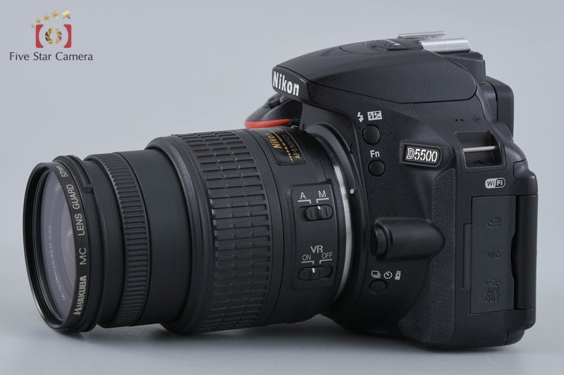 【中古】Nikon ニコン D5500 ブラック 18-55mm VR II レンズキット 元箱付き - 5枚目