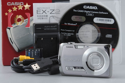 [Used] CASIO Casio EXILIM EX-Z2 Silver Compact Digital Camera with Original Box