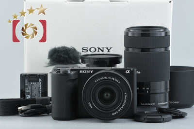 [Used] SONY Sony α VLOGCAM ZV-E10 II Double Zoom Lens Kit Black with Original Box