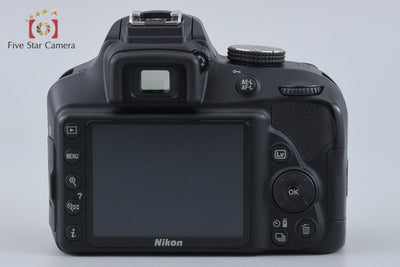 [Used] Nikon D3400 Black Double Zoom Kit