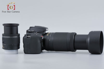 [Used] Nikon D3400 Black Double Zoom Kit