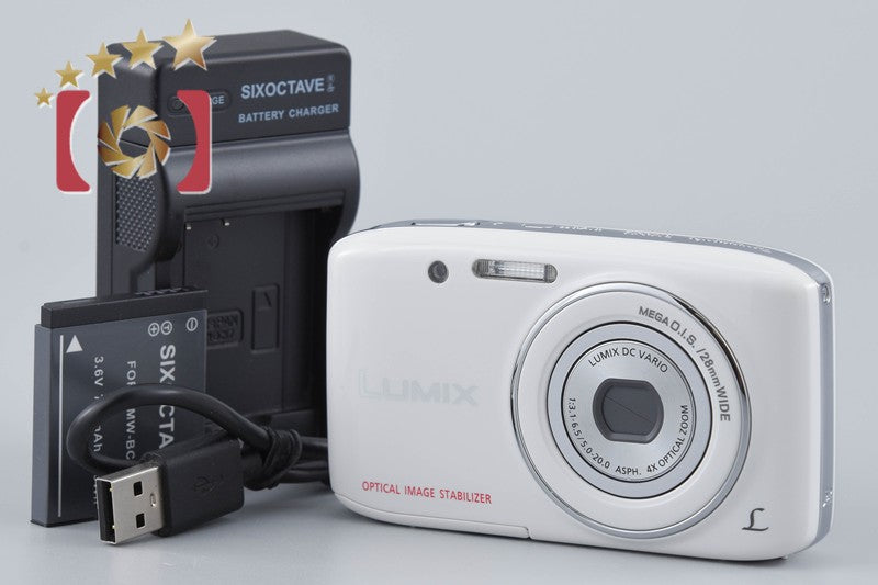 [Used] Panasonic LUMIX DMC-S2 White Compact Digital Camera