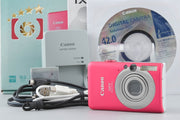 [Used] Canon IXY Digital 110 IS Red Compact Digital Camera with Original Box