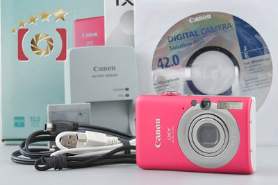 [Used] Canon IXY Digital 110 IS Red Compact Digital Camera with Original Box