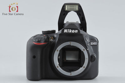 [Used] Nikon D3400 Black Double Zoom Kit, low shutter count, with original box