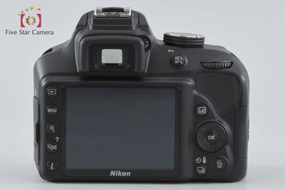 [Used] Nikon D3400 Black Double Zoom Kit, low shutter count, with original box
