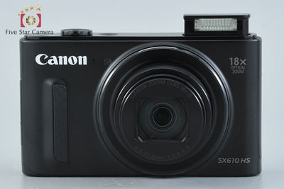 [Used] Canon PowerShot SX610 HS Black Compact Digital Camera with Original Box