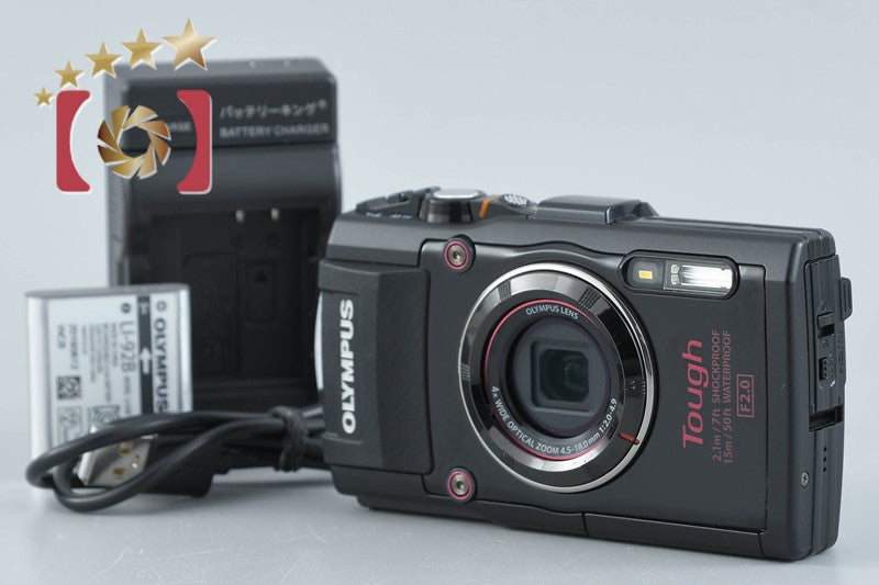 [Used] OLYMPUS Olympus STYLUS TG-4 Tough Black Waterproof Digital Camera, Low Shutter Count
