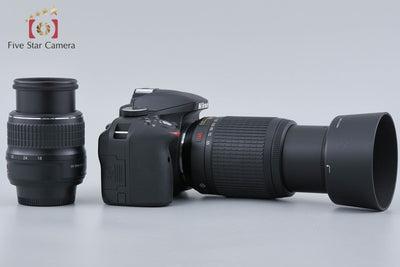 [Used] Nikon D3300 Black + AF-S DX NIKKOR 18-55mm f/3.5-5.6 G II ED + AF-S DX NIKKOR 55-200mm f/4-5.6 G ED VR