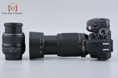 [Used] Nikon D3300 Black + AF-S DX NIKKOR 18-55mm f/3.5-5.6 G II ED + AF-S DX NIKKOR 55-200mm f/4-5.6 G ED VR