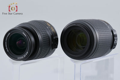 [Used] Nikon D3300 Black + AF-S DX NIKKOR 18-55mm f/3.5-5.6 G II ED + AF-S DX NIKKOR 55-200mm f/4-5.6 G ED VR