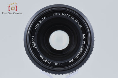 Used] MINOLTA MC W.ROKKOR-HH 35mm f/1.8
