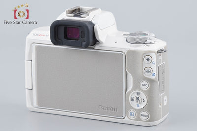 【中古】Canon キヤノン EOS Kiss M EF-M 15-45 IS STM レンズキット ホワイト