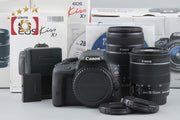 【中古】Canon キヤノン EOS Kiss X7 ダブルズームキット ブラック シャッター回数僅少 元箱付き