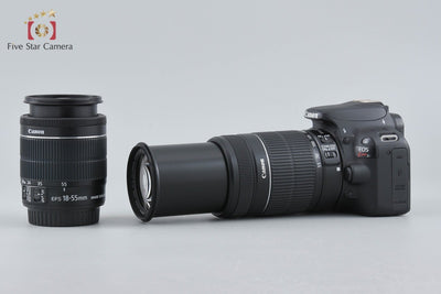 【中古】Canon キヤノン EOS Kiss X7 ダブルズームキット ブラック シャッター回数僅少 元箱付き