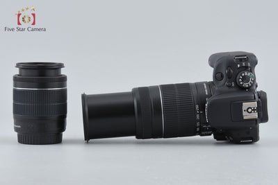 【中古】Canon キヤノン EOS Kiss X7 ダブルズームキット ブラック シャッター回数僅少 元箱付き
