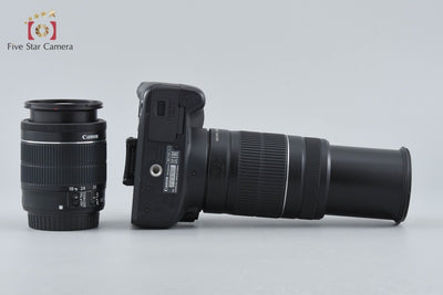 【中古】Canon キヤノン EOS Kiss X7 ダブルズームキット ブラック シャッター回数僅少 元箱付き