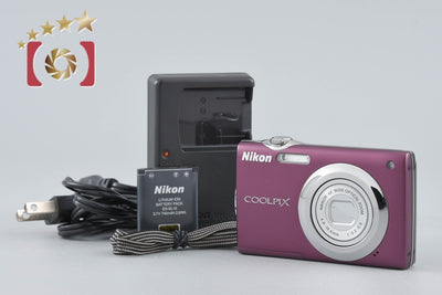 【中古】Nikon ニコン COOLPIX S3000 プラム コンパクトデジタルカメラ