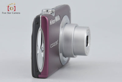 【中古】Nikon ニコン COOLPIX S3000 プラム コンパクトデジタルカメラ