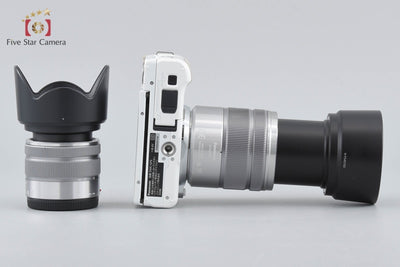 Used] Panasonic LUMIX DMC-GF6 White + 14-42mm f/3.5-5.6 H-FS1442A + 45-150mm f/4-5.6 H-FS45150 - Low Shutter Count