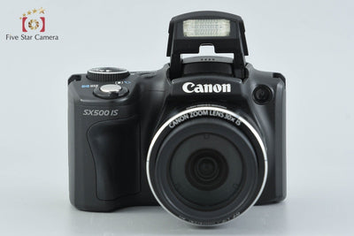 [Used] Canon PowerShot SX500 IS Black Compact Digital Camera with Original Box