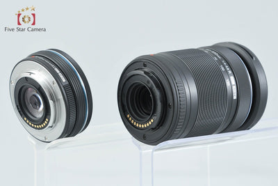 Used: OM SYSTEM (OLYMPUS) OM System PEN E-P7 Double Zoom Kit Silver - Low Shutter Count, Original Box Included