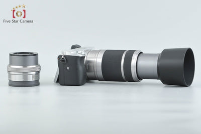 [Used] SONY Sony α6400 ILCE-6400 Silver Double Zoom Lens Kit, Low Shutter Count, With Original Box