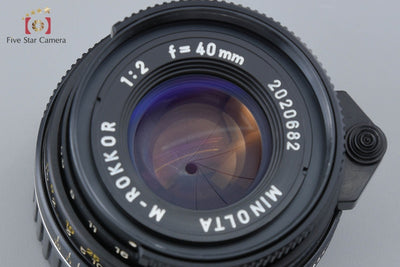 【Used】MINOLTA M-ROKKOR 40mm f/2 Leica M-mount