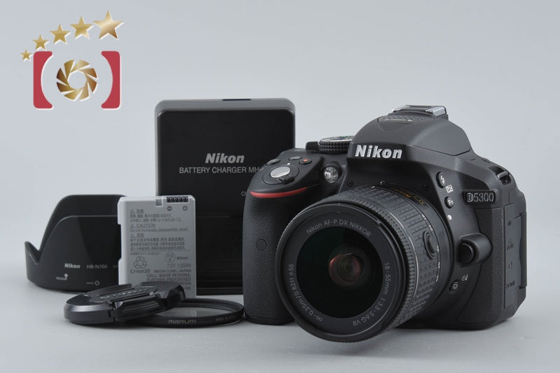 [Used] Nikon D5300 AF-P 18-55 VR Lens Kit Black - Low Shutter Count