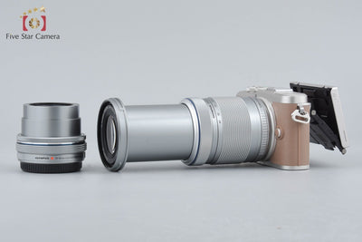 [Used] OLYMPUS Olympus PEN E-PL10 EZ Double Zoom Kit Brown - Low Shutter Count, With Original Box