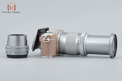 [Used] OLYMPUS Olympus PEN E-PL10 EZ Double Zoom Kit Brown - Low Shutter Count, With Original Box