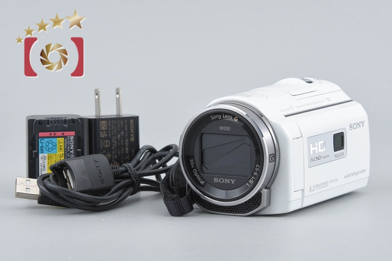 [Used] Sony Handycam HDR-PJ540 White Digital Video Camera Multi-language support