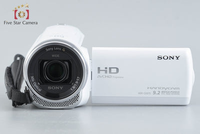Used: SONY Handycam HDR-CX675 White Digital Video Camera Multi-language support