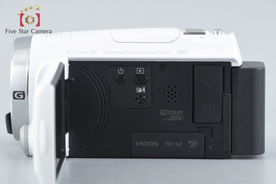Used: SONY Handycam HDR-CX675 White Digital Video Camera Multi-language support