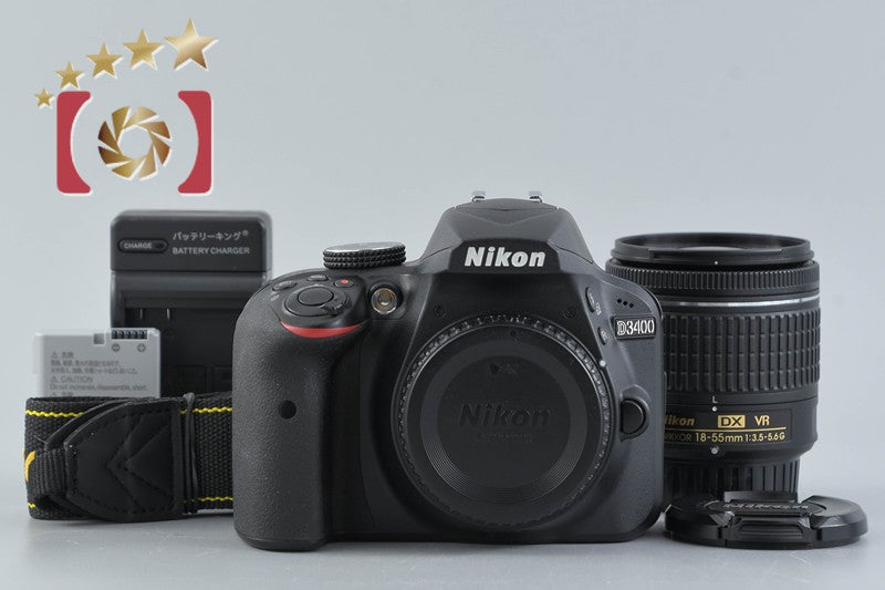 [Used] Nikon D3400 18-55 VR Lens Kit Black