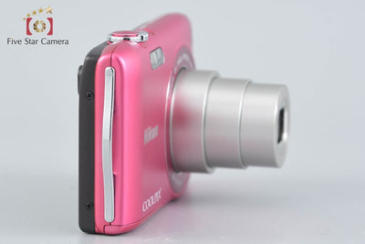 Used: Nikon COOLPIX S3300 Strawberry Pink Compact Digital Camera with Original Box