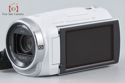 [Used] SONY Handycam HDR-CX675 White Digital Video Camera Multi-Language Support