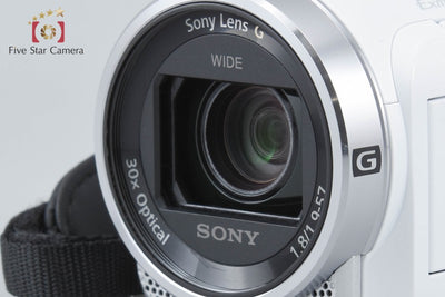 [Used] SONY Handycam HDR-CX675 White Digital Video Camera Multi-Language Support