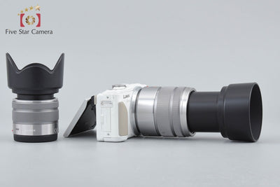 [Used] Panasonic LUMIX DMC-GF6 Double Zoom Lens Kit White with original box